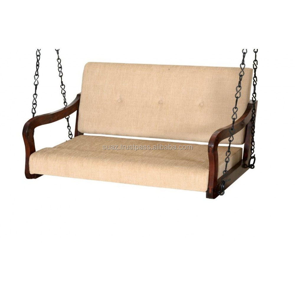 Walnut Color Living room Furniture Swing Jhula Pakistan Traditional Swings 3 seater Wooden Jhoola Indoor Natural Rosewood Swings