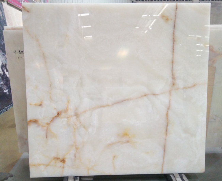 Customized Polished Glazed Snow White Onyx Slabs, Natural Snow White Onyx Marble Slabs, Snow White Onyx Marble Slab