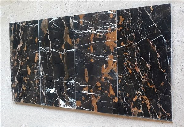 Beautiful Black and Gold Marble Tiles in Custom Sizes, Premium Black Gold Marble Tiles, Polished Black Gold Marble Tiles