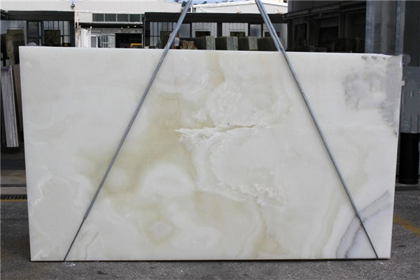 Customized Polished Glazed Snow White Onyx Slabs, Natural Snow White Onyx Marble Slabs, Snow White Onyx Marble Slab