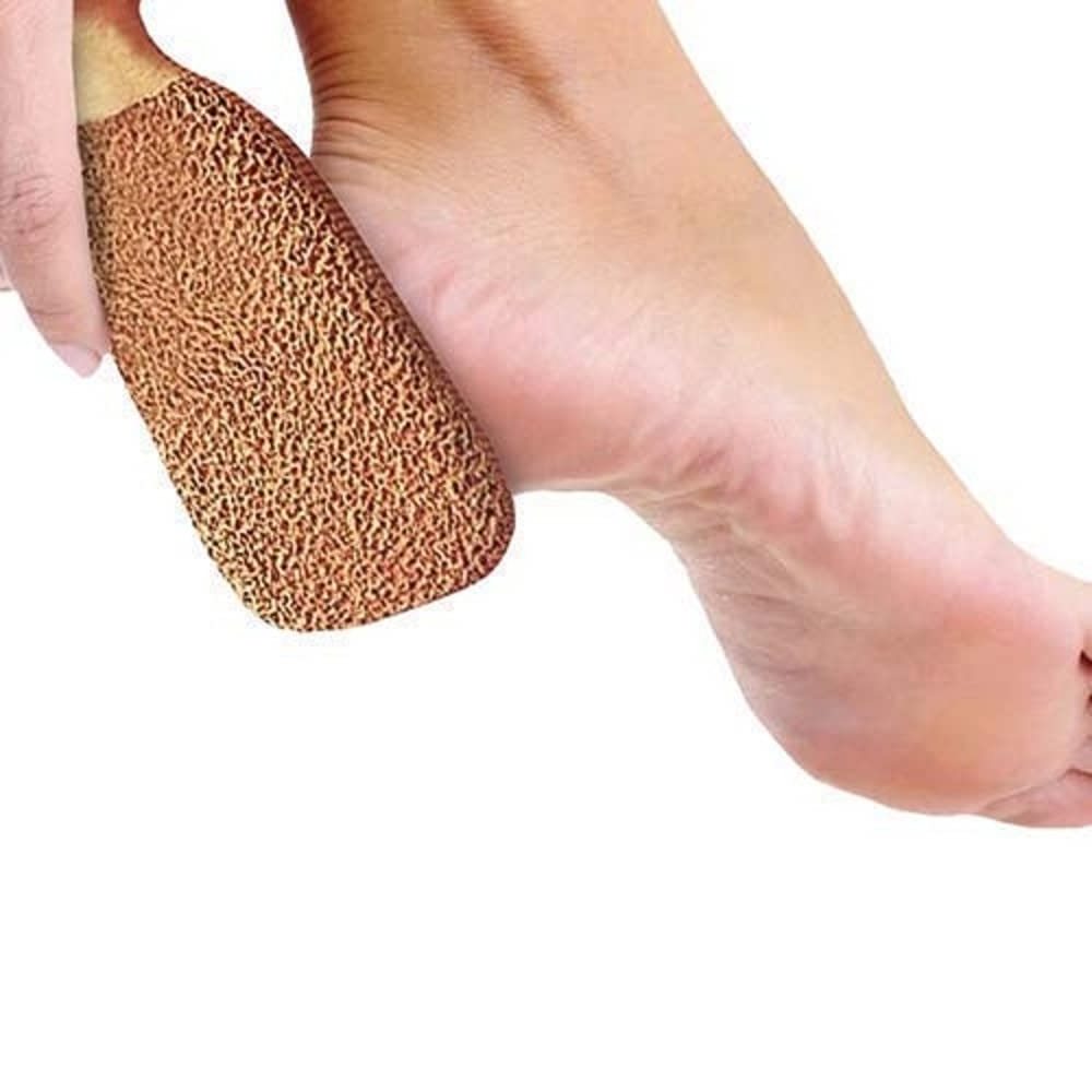 Terracotta Natural Stone Foot Scrubber, Dead Skin Callus Remover, Handmade Clay Eco Friendly Heel Dead Skin Remover Unisex