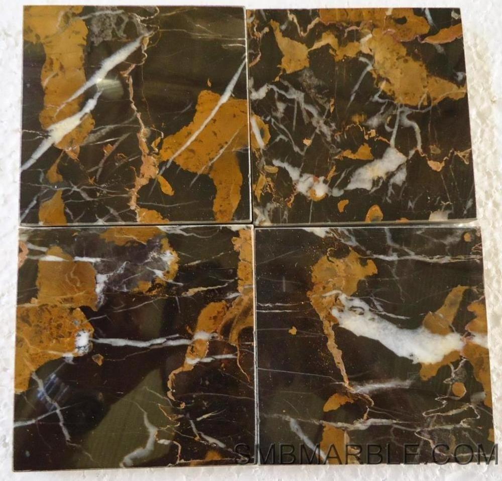 Black and Gold Marble, Two Color Michelangelo Marble Granite Flooring Cladding Counter Tops Exterior Interior Table Tops Block