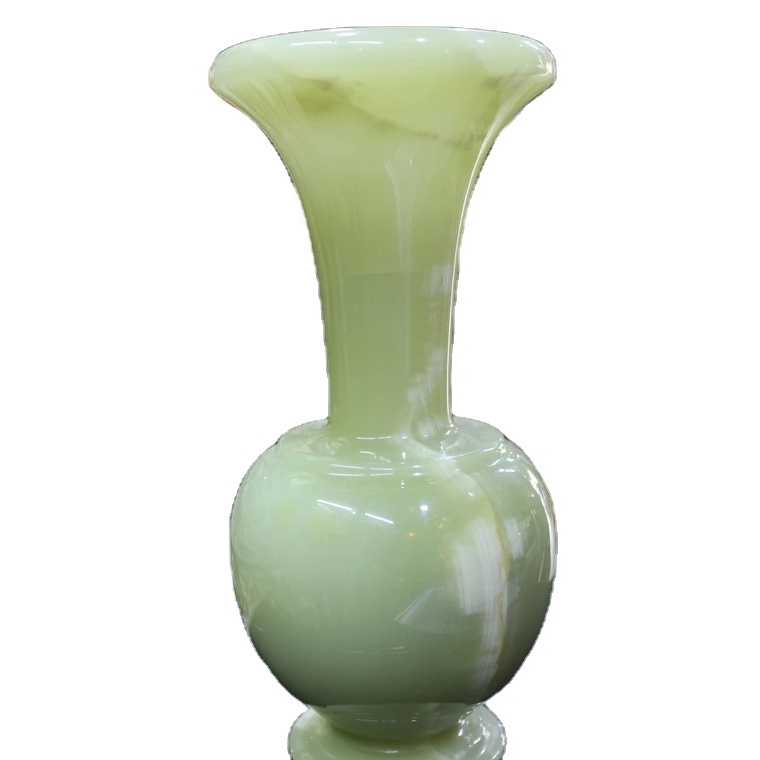 Banded Green Onyx Vase, Flower Vase Onyx Marble, Onyx Vase home Decor