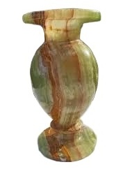 Vintage Onyx Stone Vase, Green Onyx Vase, Onyx Marble Flower Vase