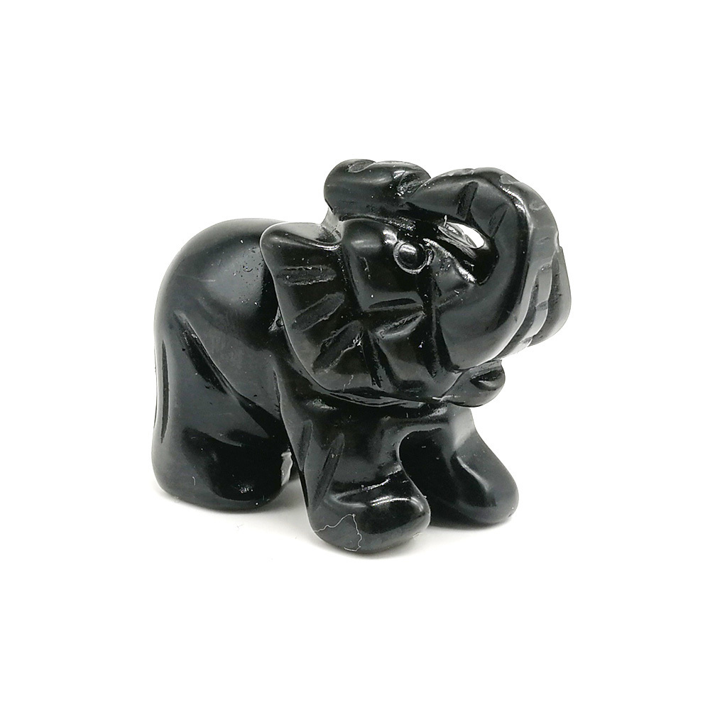 Elephant Mini Rainbow Onyx Animals, Mini Onyx Animals British Fossils,  Carved Onyx Animal