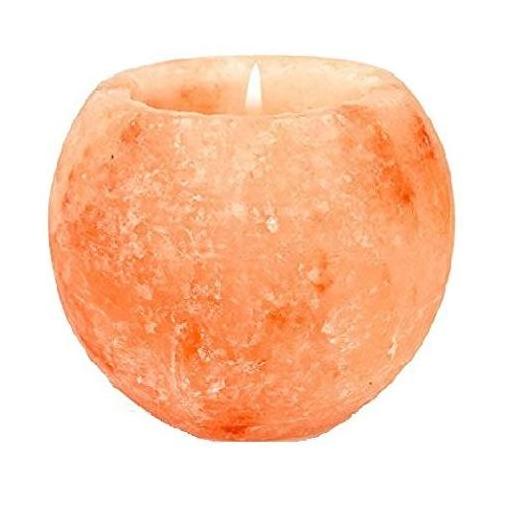 Himalayan Round Shape Candle,Round Shaped Tea Light,Himalayan Salt Candle Holder Tealight Holder Natural