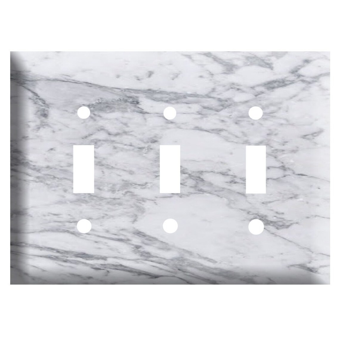 Grey marble Decorative Light Switch Cover Plate, Marble Switch Plate And Outlet Covers