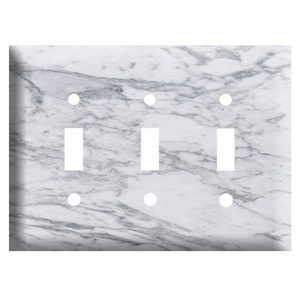 Grey marble Decorative Light Switch Cover Plate, Marble Switch Plate And Outlet Covers