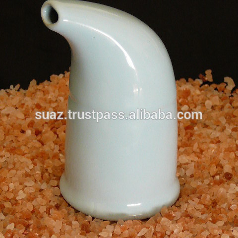 Handmade Himalayan Ceramic Salt Inhaler Himalayan Rock Salt Inhaler with Crystal Food Grade Health Care Product Ceramic Salt