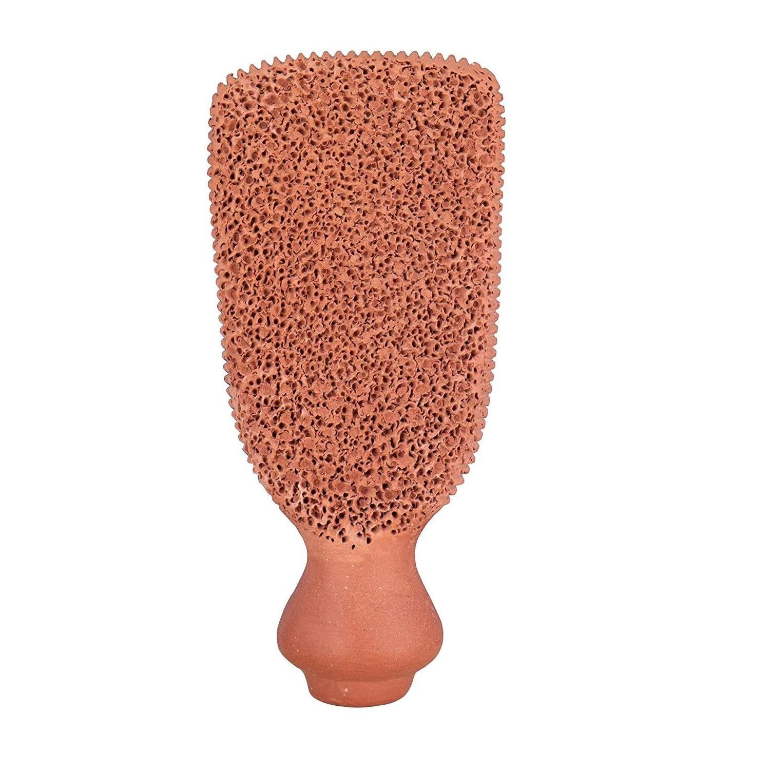 Terracotta Natural Stone Foot Scrubber, Dead Skin Callus Remover, Handmade Clay Eco Friendly Heel Dead Skin Remover Unisex