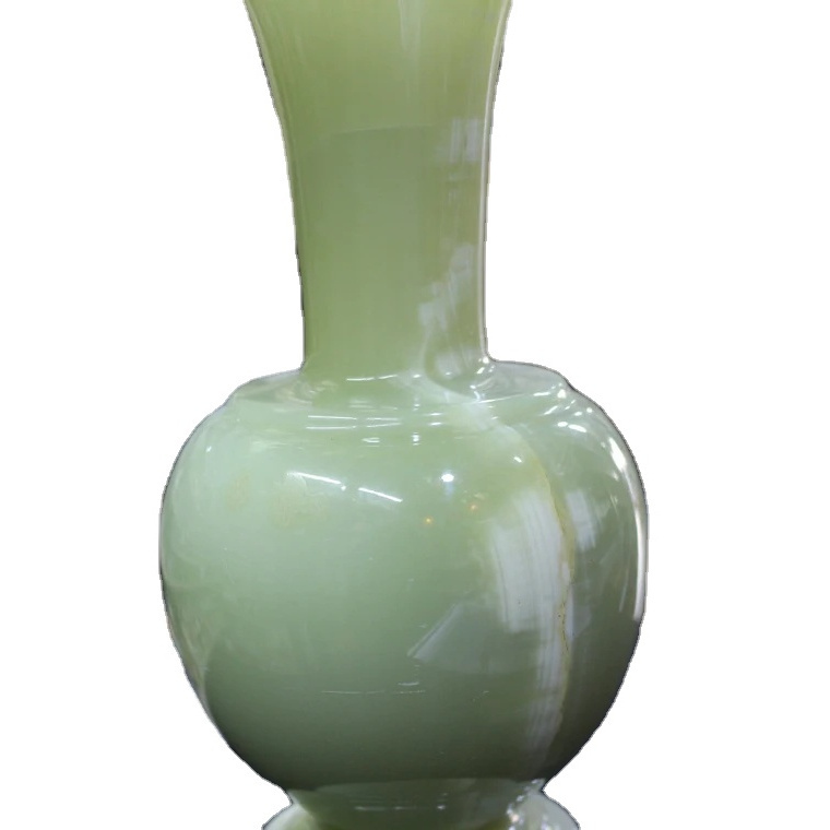 Banded Green Onyx Vase, Flower Vase Onyx Marble, Onyx Vase home Decor