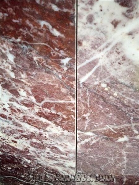 Premium Elegant Red and White Marble Tiles in Custom Sizes, Polished Red and White Marble Tiles, Red and White Marble Ti