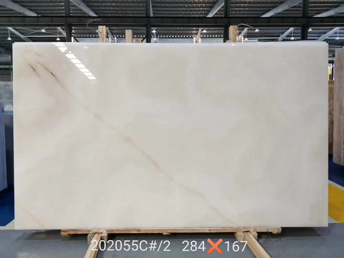 Customized Polished Glazed Snow White Onyx Slabs, Natural Snow White Onyx Marble Slabs, Snow White Onyx Marble Slab