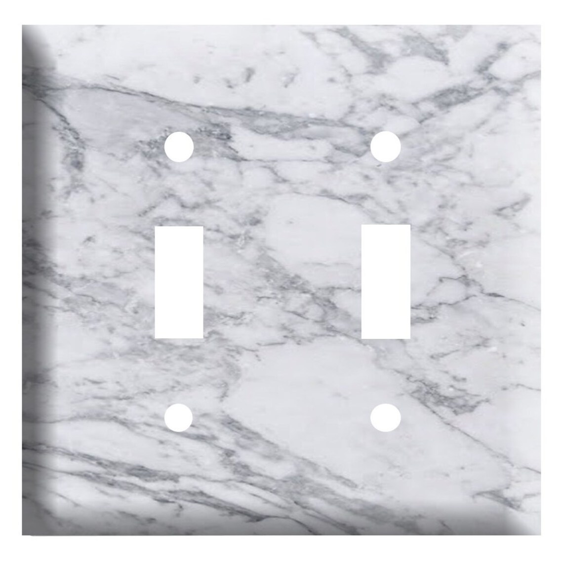 Grey marble Decorative Light Switch Cover Plate, Marble Switch Plate And Outlet Covers