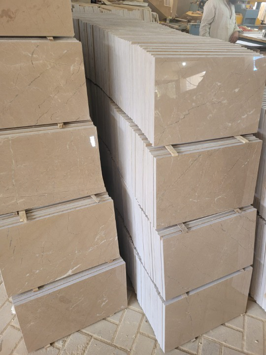 Wholesale Crystal Beige Marble Tiles in Custom Sizes, Pure Crystal Beige Marble Tiles, Pakistan Crystal Beige Marble Tile