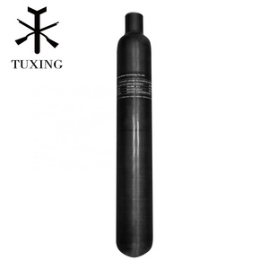 TUXING 0.7L 300bar 4500psi 30mpa PCP Carbon Fiber Air Tank for Paintball