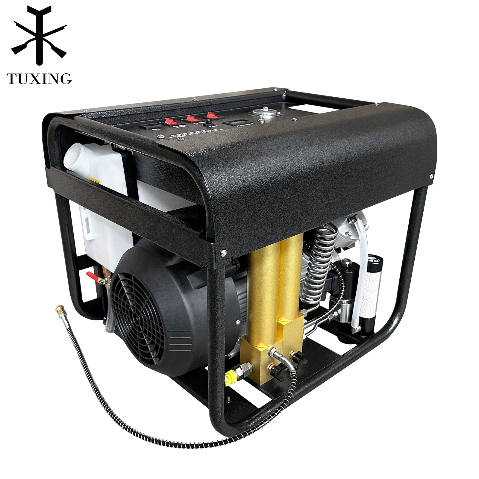 TUXING 300bar 4500psi Auto Purge 220V Scuba Diving PCP Air Compressor