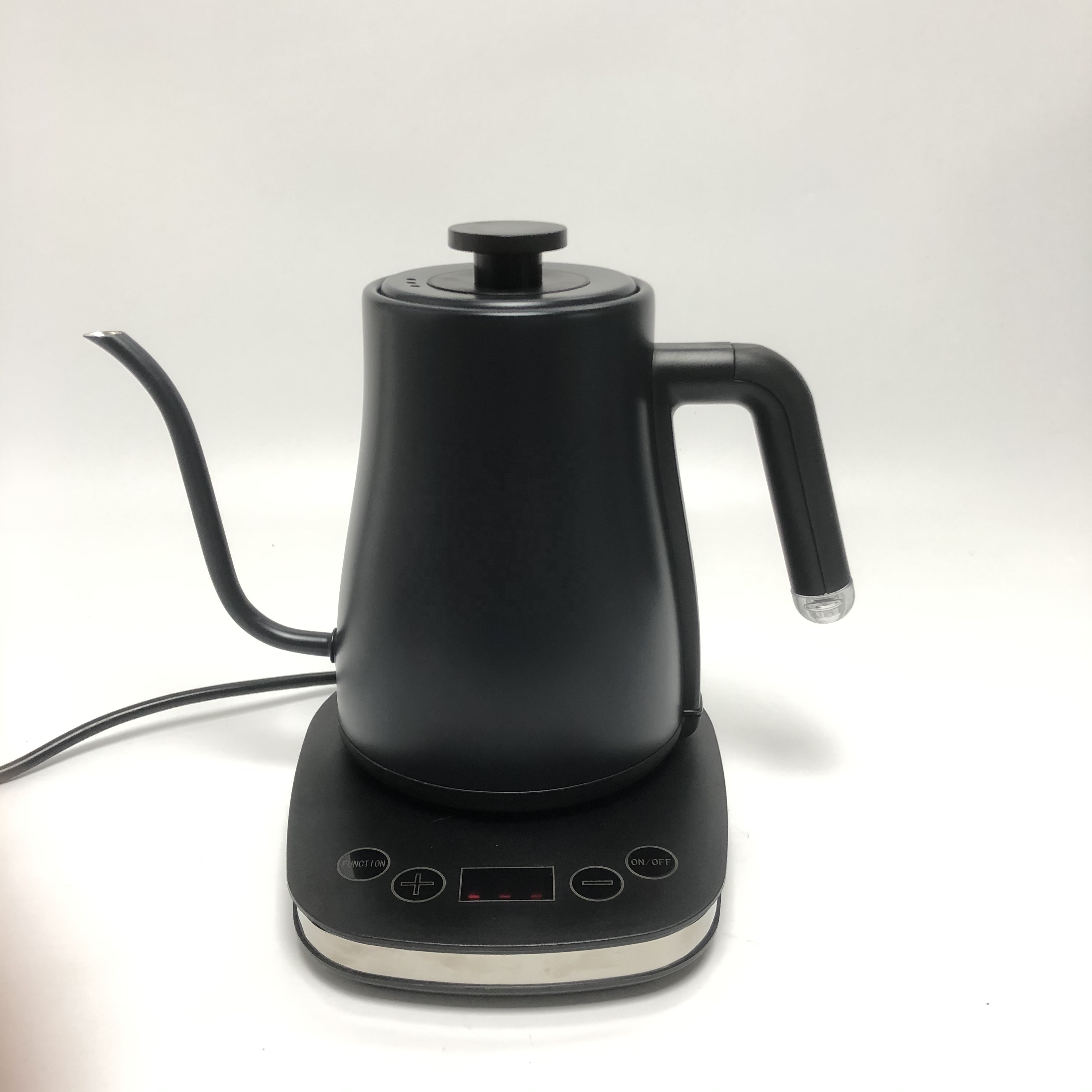 Gooseneck Electric Pour-Over Kettle, Temperature Variable Kettle for Coffee Tea Brewing 1.2 L Stainless Steel Material