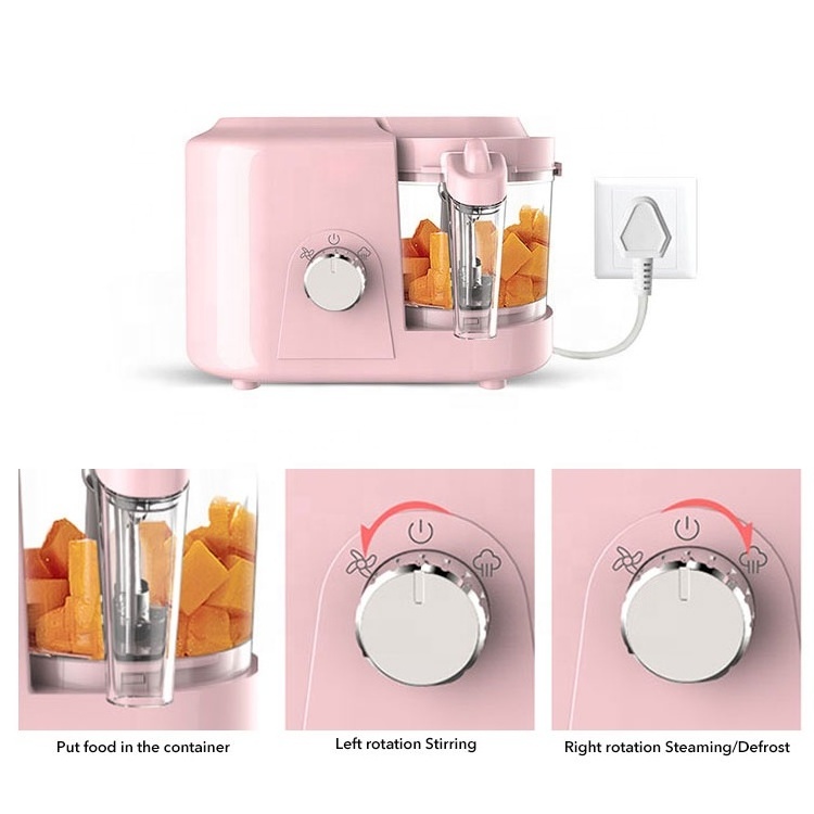 Low MOQ Baby Food Processor glass Private Label Blender Juicer Steamer Food Processor Auto Cooking Baby Food Maker