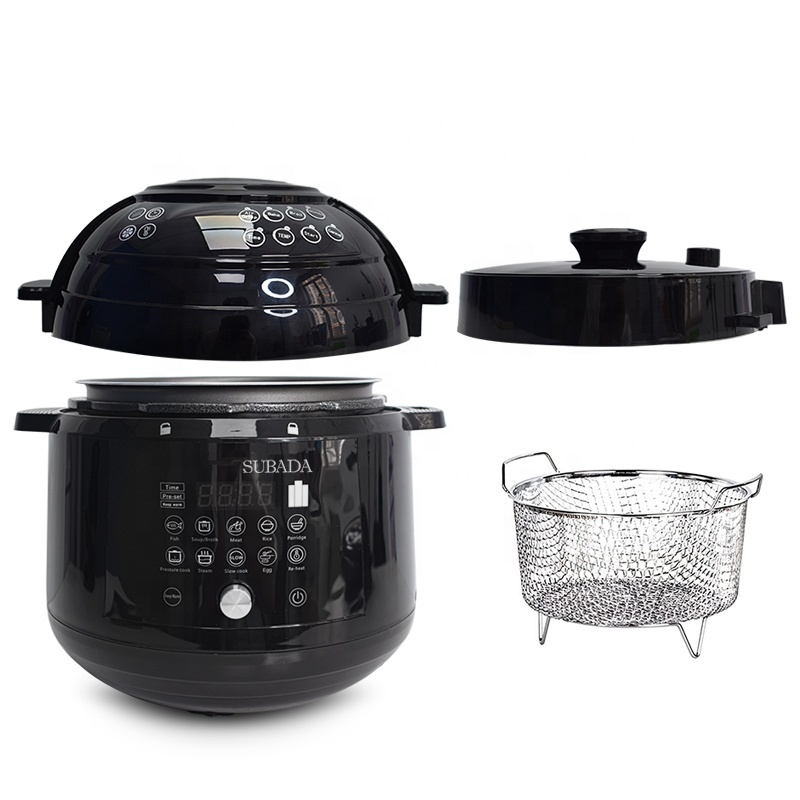 11-in-1 Air Fryer and Electric Pressure Cooker Combo with Multicooker Lids that Air Fries Steams Slow Cooks Sautes Dehydrates