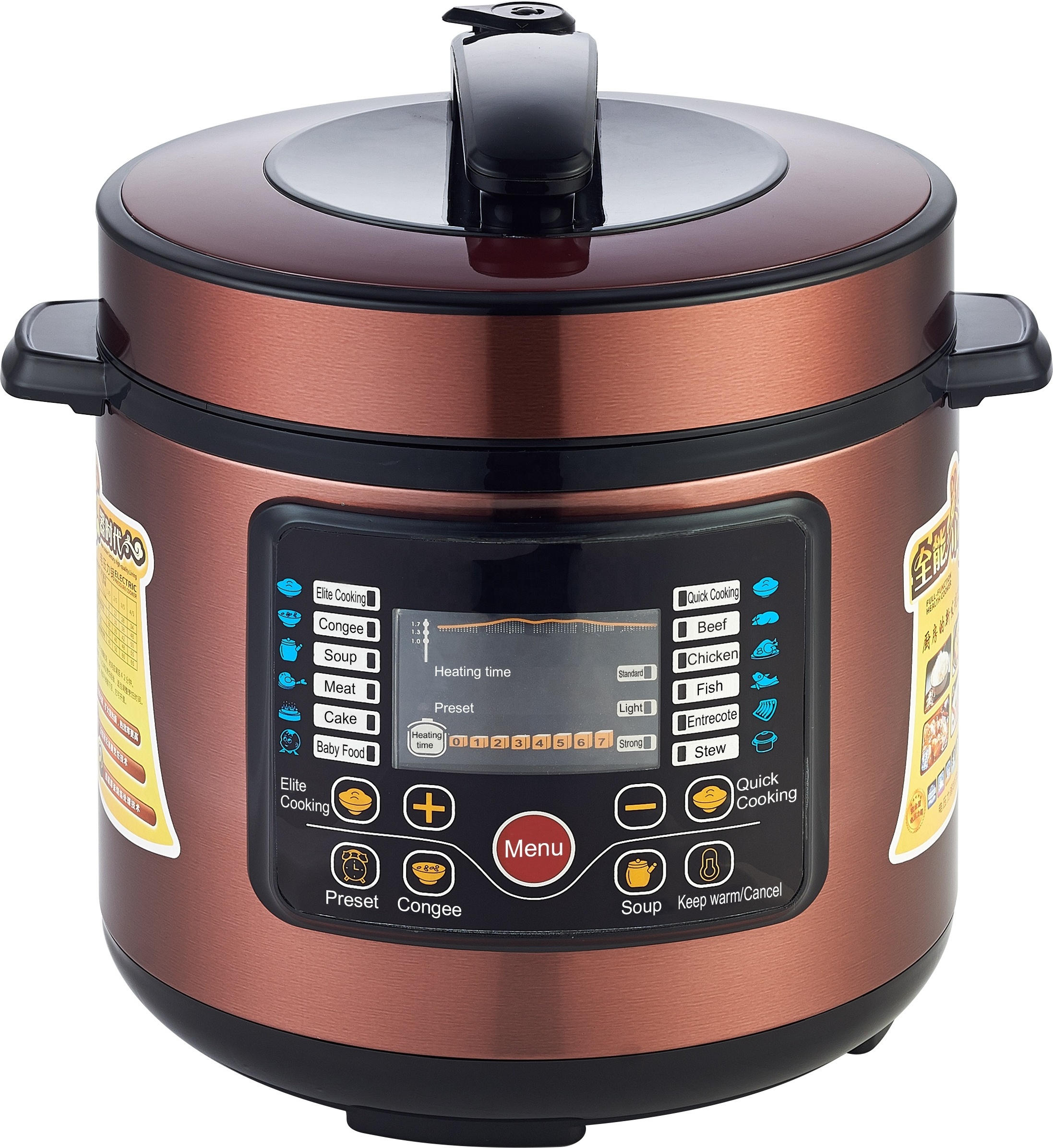 Multifunction Slow Cookers Inner Pot National Portable Multicookers Digital Microwave Steam Rice Electric Pressure Cooker 1000W