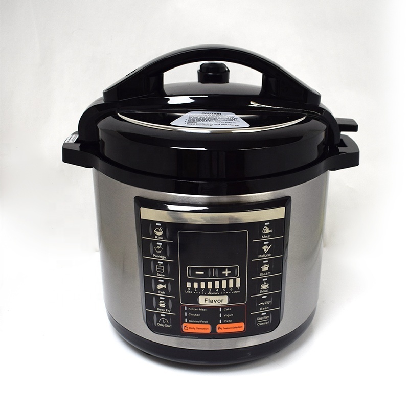 5/6/8/10/12 Qt 16-in-1 Stainless Steel Electric Pressure Cooker with Slow Cook Rice Yogurt Egg Saute Steamer Keep Warm Functions