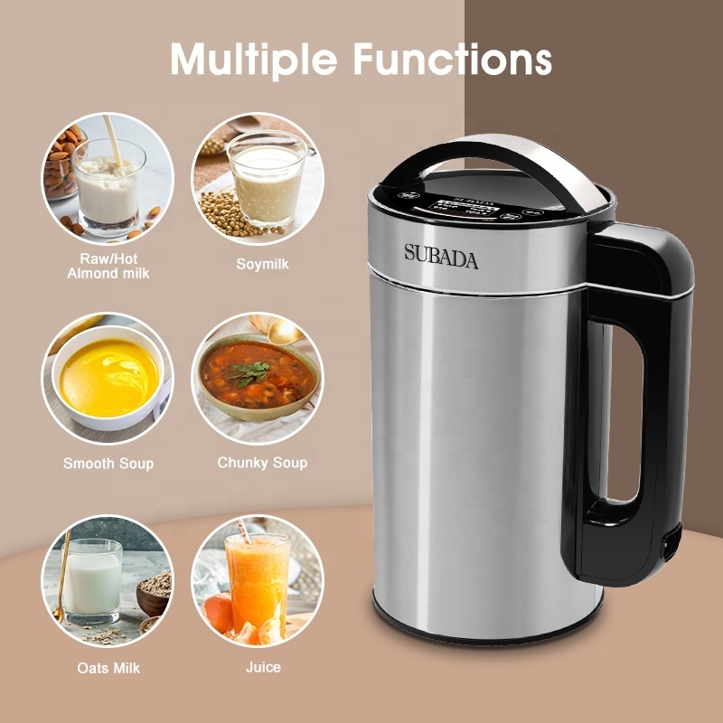 Best Stainless Steel Nut Almond Milk Machine soymilk maker multifunctional smart cooking blender for Homemade OEM/ODM