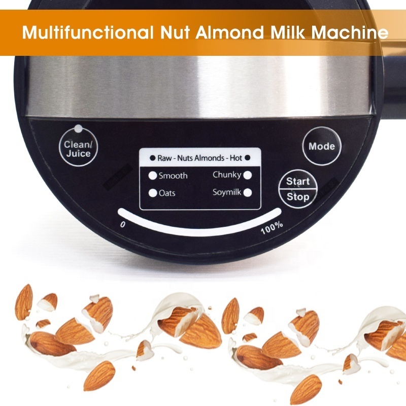 Best Stainless Steel Nut Almond Milk Machine soymilk maker multifunctional smart cooking blender for Homemade OEM/ODM