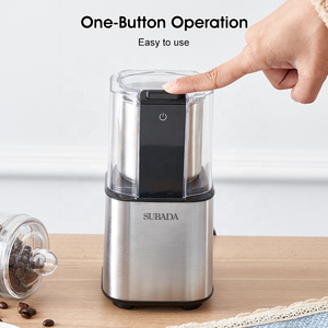 New household coffee bean grinder stainless steel portable Nut Grains and Dry spice Herbs grinder small automatic grinder