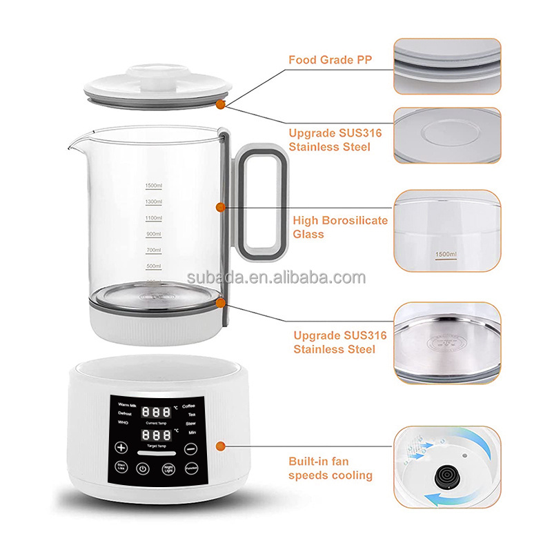 Baby Formula Kettle Water Warmer  Bottle Thermostatic Electric Kettle with Temperature Control