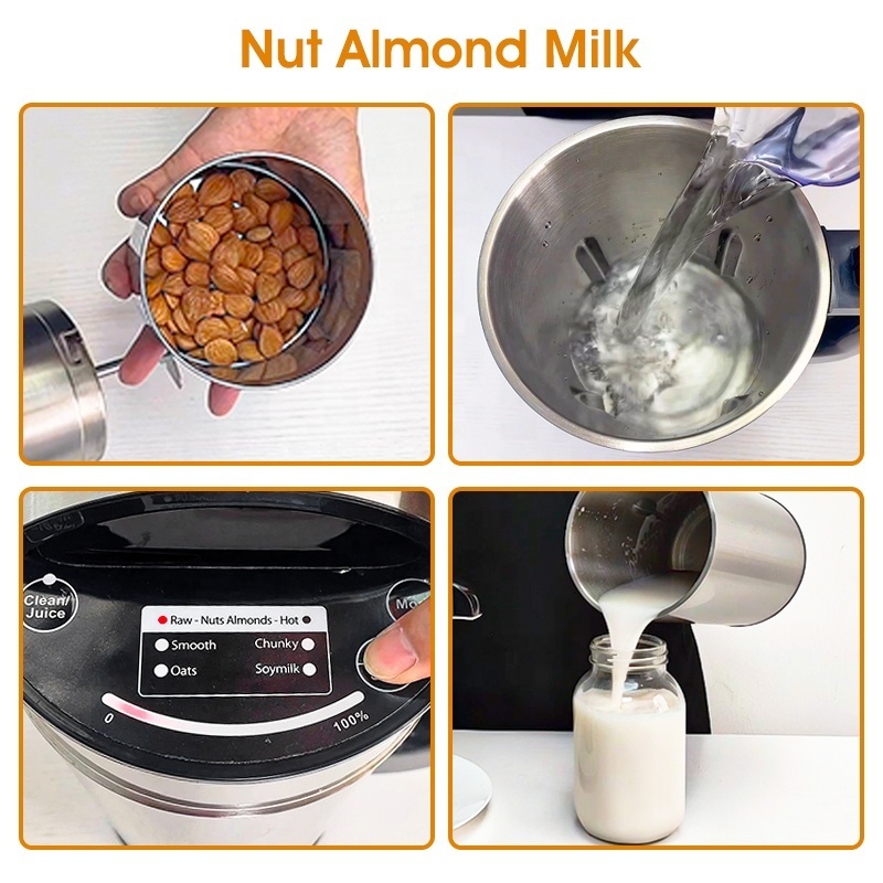 New sales Raw almond nuts milk maker Multi-function food blender 1.5L soybean milk machine & soup maker With filter