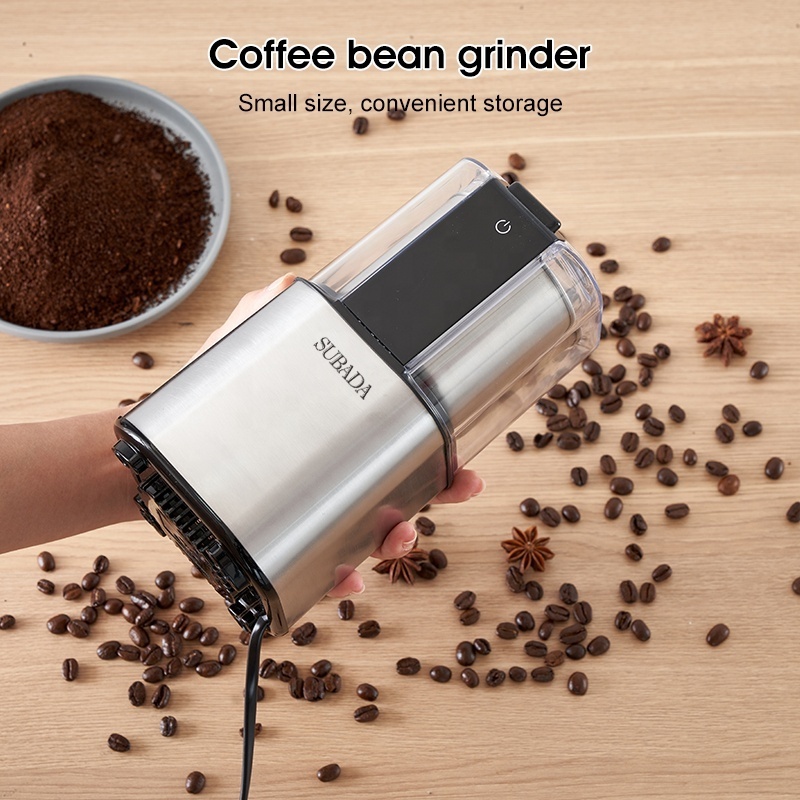 Small Food Processor Automatic Setting Coffee Bean Grinder Machine Kitchen Grain Nuts Beans Spice Dry Herbs  Grinder