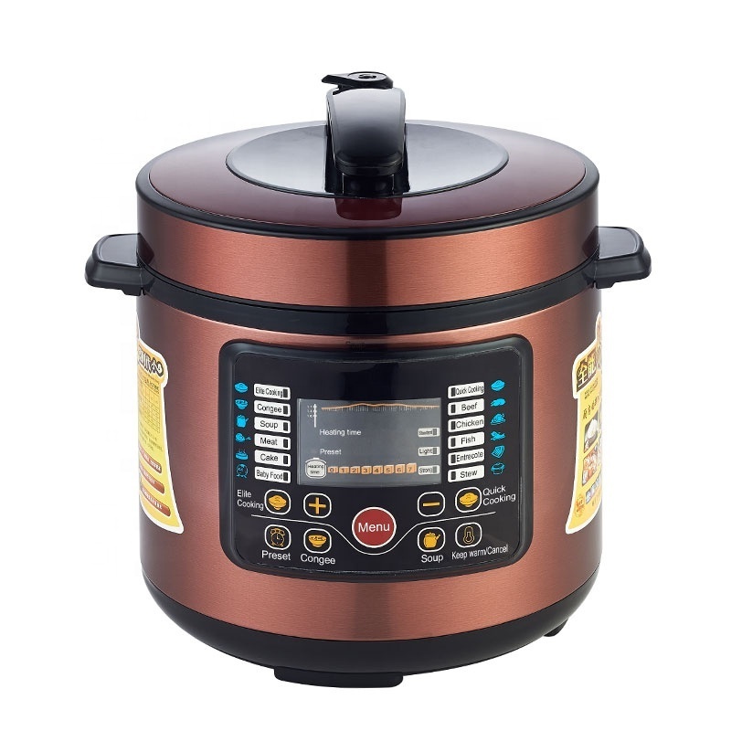 Hot Sale Multipurpose Electric Pressure Cooker 6L Stainless Steel Big Capacity Hot Pot Household commercial Rice Cooker