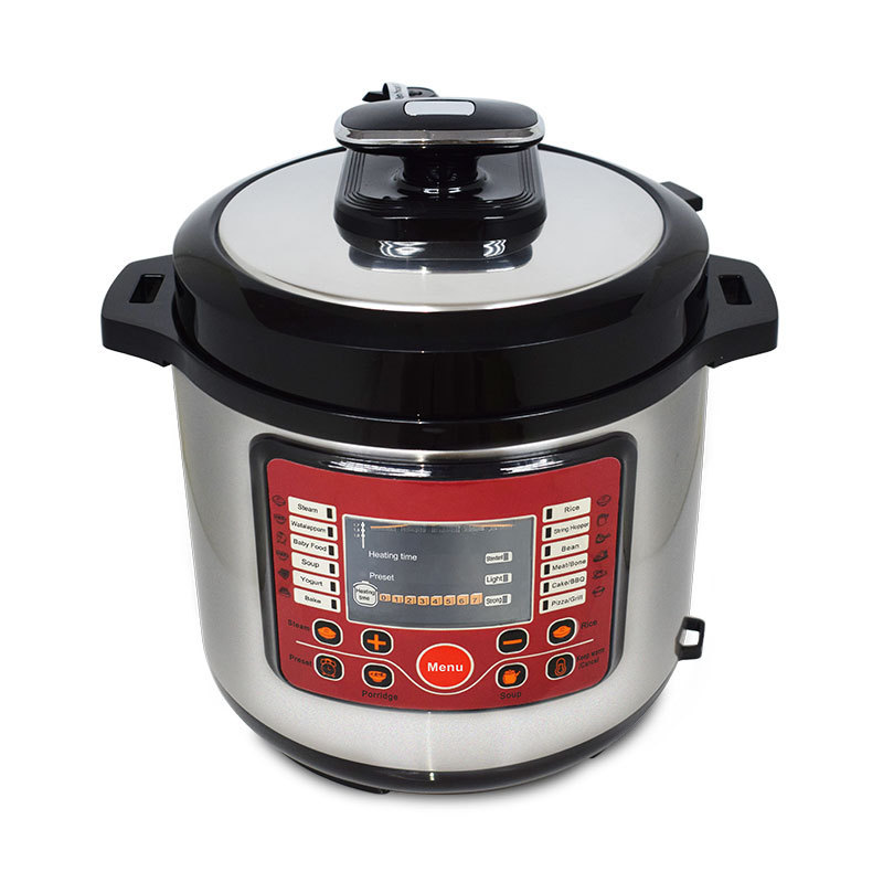 Electric Pressure Cookers with Programmable Pressure Cooker 5 Quarts 12-in-1 1000W with LCD Indecator and Touch Button