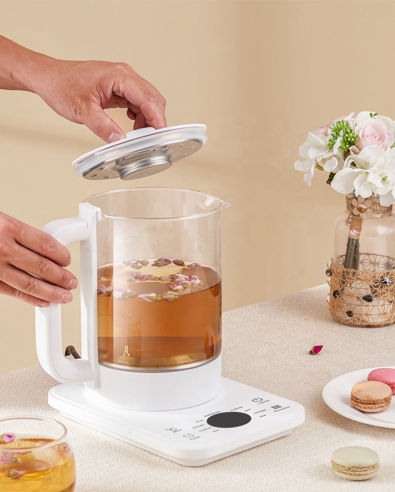 OEM ODM 12 IN 1  High Borosilicate Glass Electric Kettle Multi Function Tea Kettle Health Pot