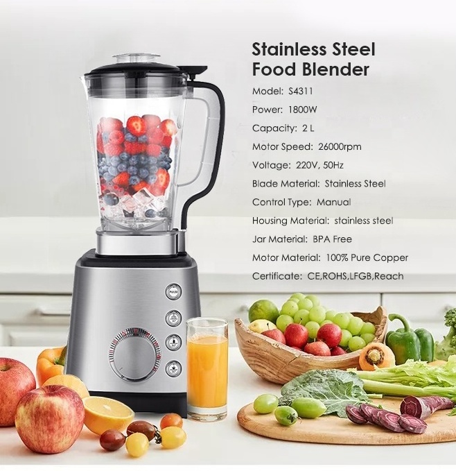 Factory direct supply household automatic multi-function ground meat fruit juicer table blender bpa-material Food Grinder