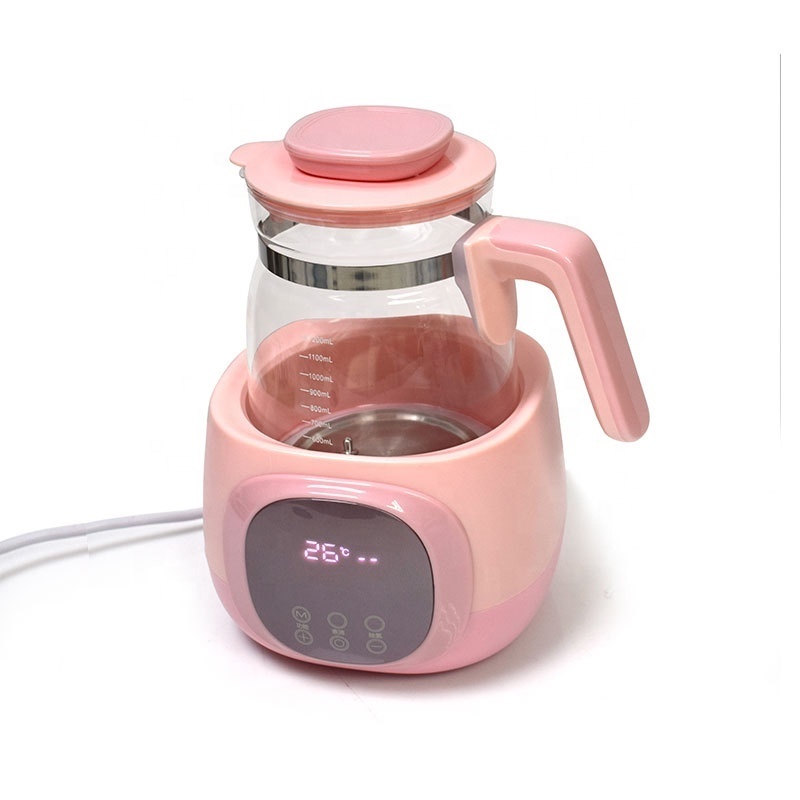 High Quality low price Smart Milk bottle warmer glass electric Baby Water kettle temperature controller 1.2L tea kettle for baby