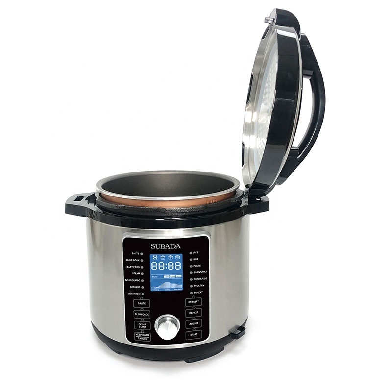 Multifunctional electric Pressure Cooker 6 Quart Programmable Household and commercial stainless steel rice cooker With CE CB