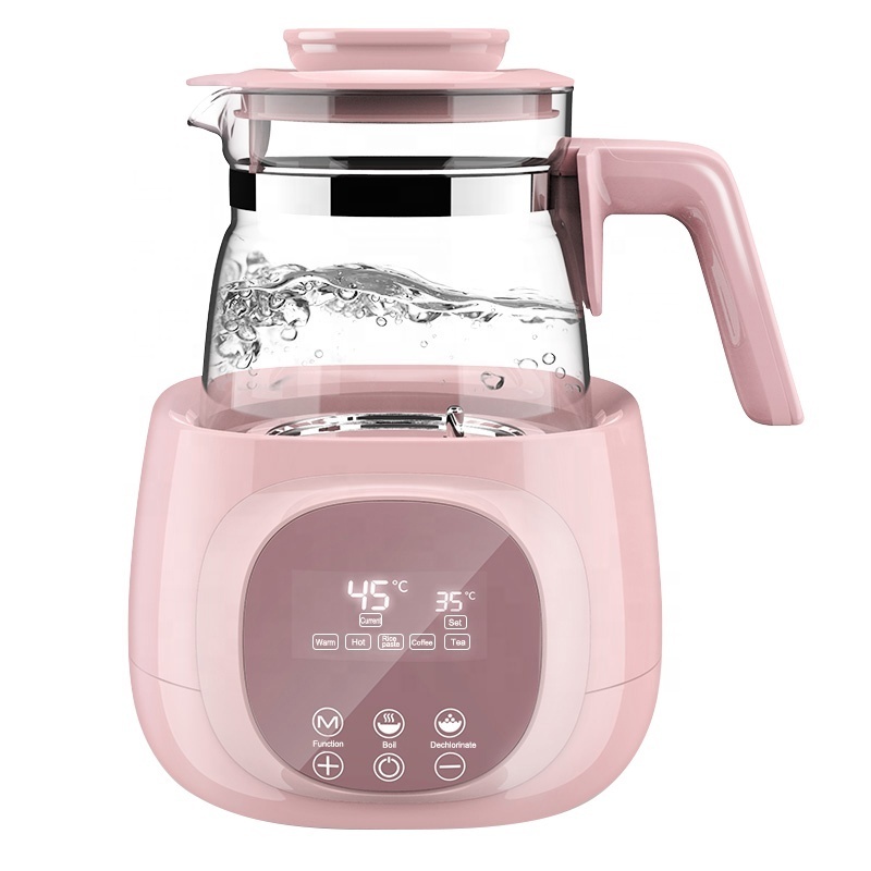 High Quality low price Smart Milk bottle warmer glass electric Baby Water kettle temperature controller 1.2L tea kettle for baby