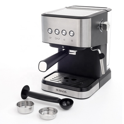 2024 latest SS304  15 bar or 20 bar espresso machine coffee 1.5L double Cups italy pump espresso coffee maker