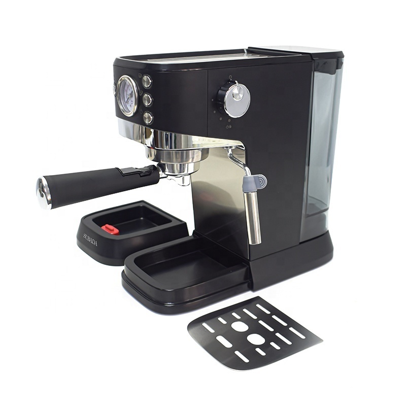 Automatic Espresso Maker 20 Bar Stainless steel Household Cappuccino Latte Espresso Coffee Machine for Home and Office