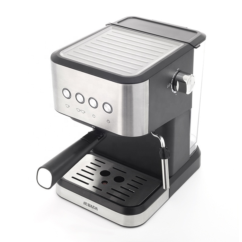 OEM household electric Espresso Coffee Machine Italy style Automatic Stainless Steel coffee maker 20 Bar 2 cup coffee machine