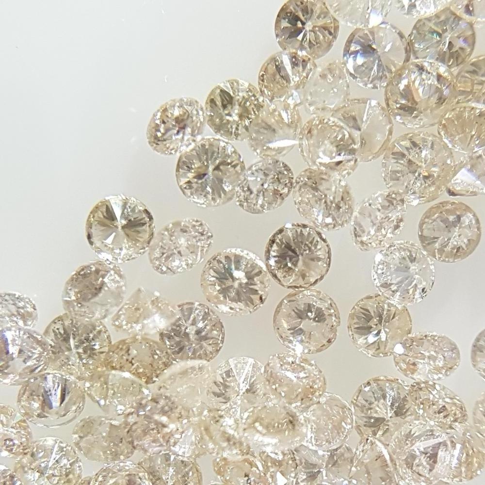 2.1-2.3mm Natural Loose Diamonds Brilliant Cut Round I1 Clarity J Color for Setting Best Seller Value for Money