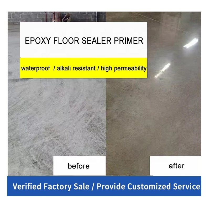 Widely Use Anticorrosive Waterproof Ground Epoxy Closed Primer Alkali-resistant Epoxy Floor Concrete Sealer