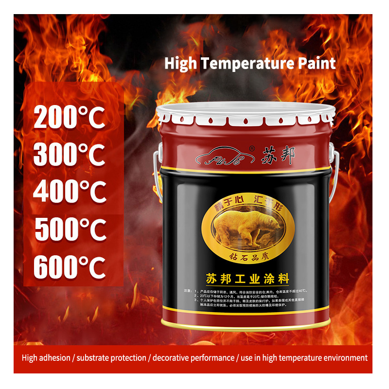 Heat Resistant Topcoat High Temperature Paint For Protection From Heat 200 Celsius from Professional Paint Factory