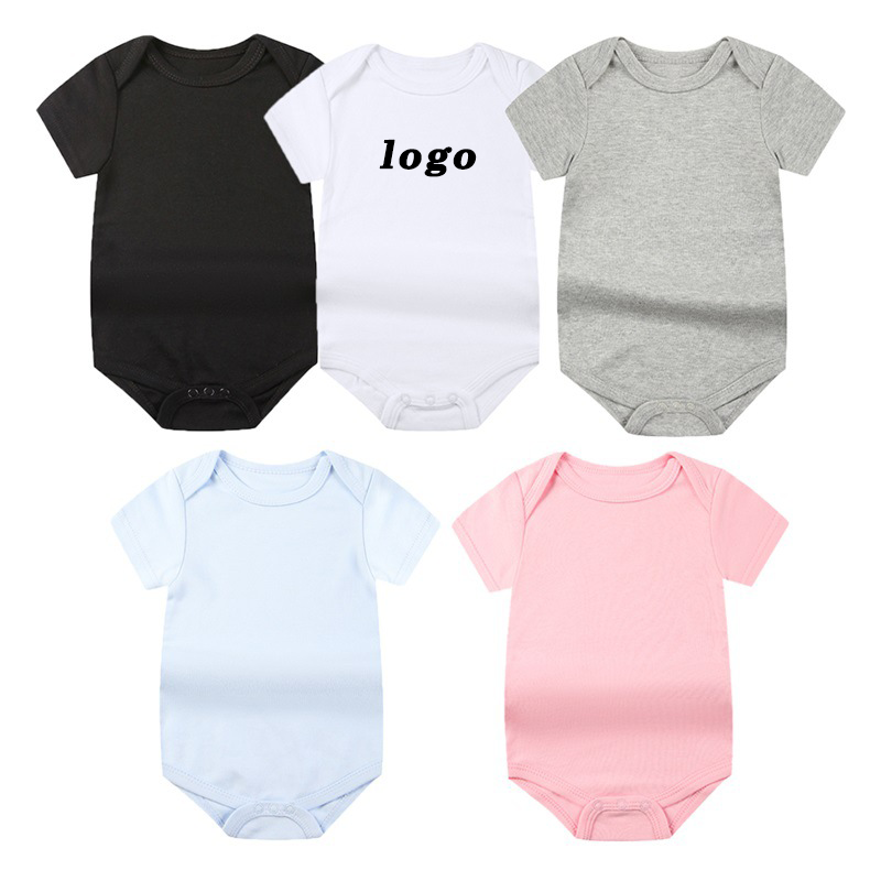 wholesale 1-24 month Soft fabric 95polyester newborn baby onesie sublimation baby clothes bodysuit jumpsuit for baby toddler