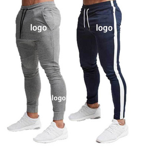 Wholesale casual polyester custom  printing oversized Jogger pants Running Gym Elastic Waist Plain Trousers blank sweatpants men