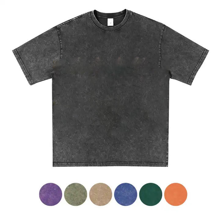 mens washed vintage t-shirt wholesale blank cotton acid wash tshirt personalized custom vintage graphic t shirts