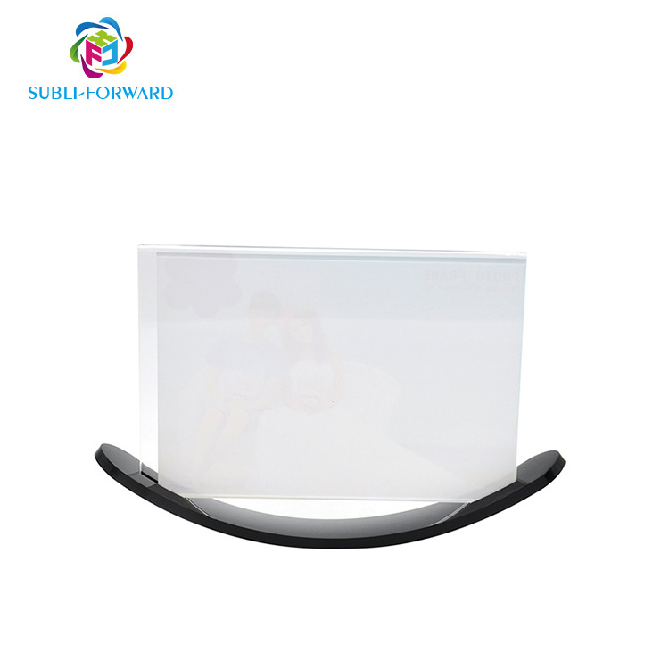 Sublimation Blank Custom Acrylic Display Rack Indicator Plate Moon - shaped swing  photo frame