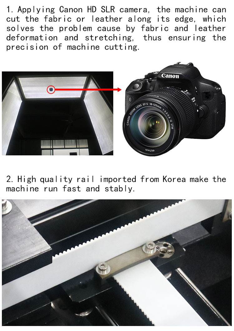 High Speed Low Cost Automatic Camera Cnc Laser Cutting Machine Co2 Laser Cutting Machine For Fabric